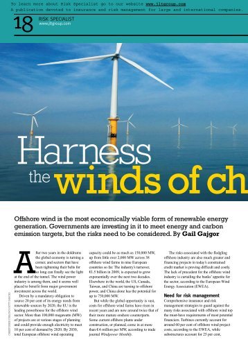 Harness the winds of change - JLT