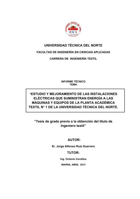 INFORME TECNICO.pdf - Repositorio UTN