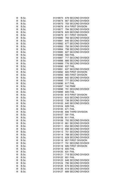 EXAM_CODE PARTEXAMNAME ROLL_NO ... - Vidyavision.com