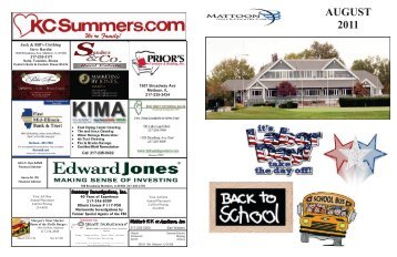 August 2011 Newsletter - Mattoon Golf & Country Club