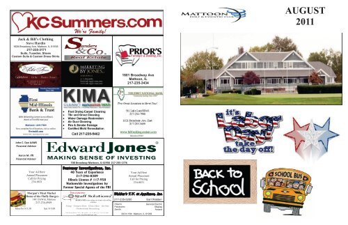 August 2011 Newsletter - Mattoon Golf & Country Club