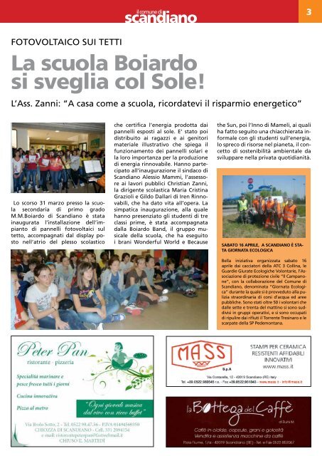 Maggio 2011 - Comune di Scandiano