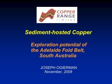 Sediment hosted copper - Saexplorers.com.au
