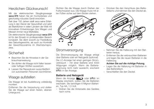 seca 374 - Scale Manuals