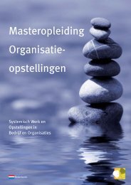 Masteropleiding Organisatieopstellingen - Bert Hellinger Instituut ...