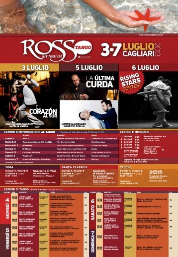 Programma Rosso Tango Art Festival - Assessorato Turismo ...