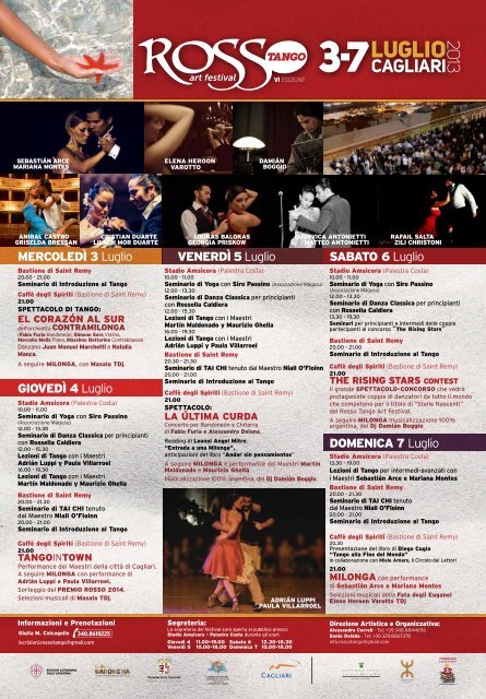 Programma Rosso Tango Art Festival - Assessorato Turismo ...