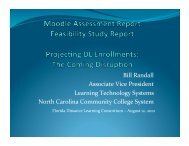 Moodle Feasibility - Florida Distance Learning Consortium