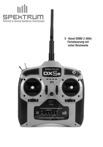 Spektrum DX5e Fernsteuerung 2,4 GHz.pdf - Ballon Sport Böllings ...