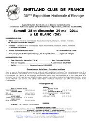 Formulaire d'engagement ENE 2010 - Shetland Club de France