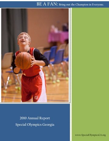 2010 Annual Report Special Olympics Georgia