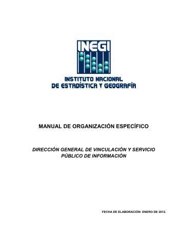 MANUAL DE ORGANIZACIÓN ESPECÍFICO - Inegi