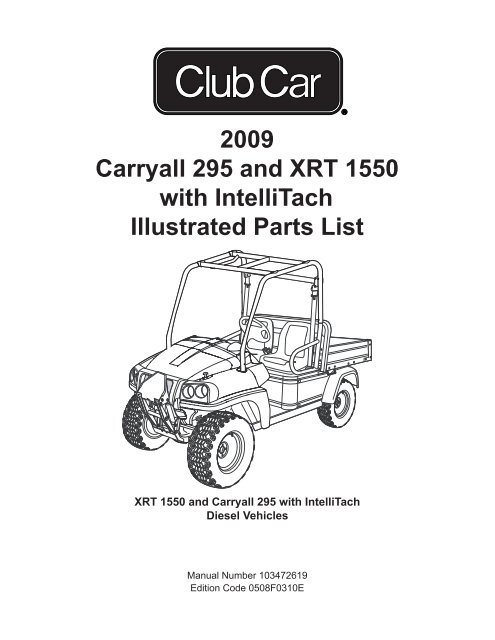club car carryall 295 parts