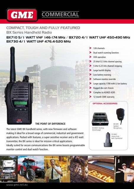 BX Series Product Brochure - GME