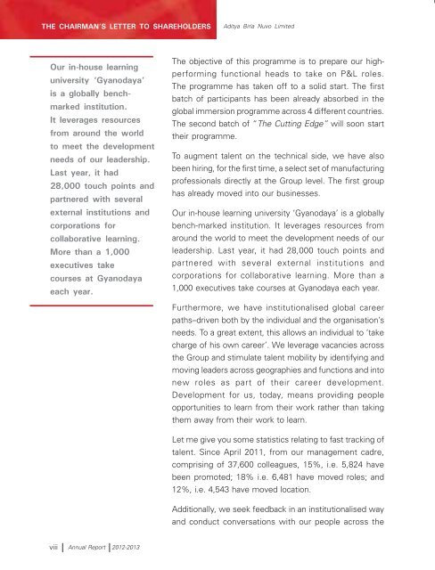 Annual report 2012-2013 - Aditya Birla Nuvo, Ltd