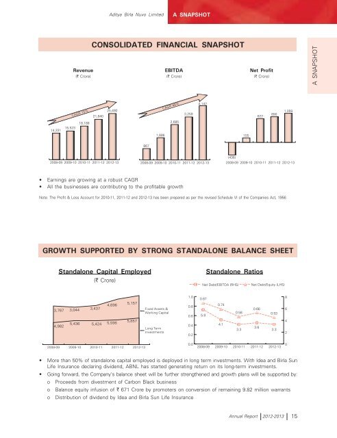 Annual report 2012-2013 - Aditya Birla Nuvo, Ltd