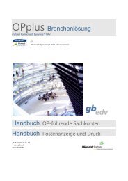 Handbuch OP-fÃ¼hrende Sachkonten - OPplus fÃ¼r Microsoft ...