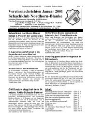 Vereinsnachrichten 2001 - Schachklub Nordhorn-Blanke von 1955 ...