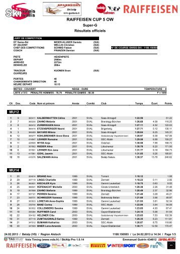 TÃ©lÃ©charger - data ski-valais