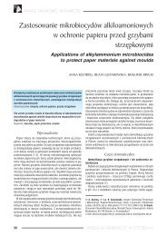 Zastosowanie mikrobiocydÃ³w alkiloamoniowych w ochronie papieru ...