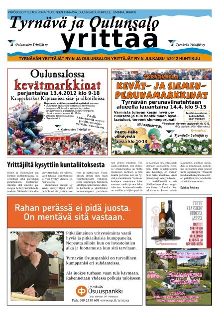 TyrnÃ¤vÃ¤n YrittÃ¤jÃ¤t ry - PudasjÃ¤rvi-lehti ja VKK-Media Oy