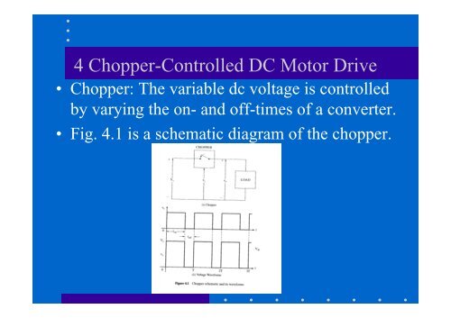 4 Chopper-Controlled DC Motor Drive