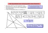 Schwerpunkt und FlÃ¤che beim Dreieck - Ober-bloebaum.de
