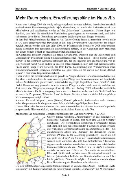 Raum Geben Haus Aja Textor Goethe