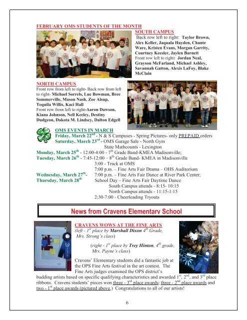 Volume 10 Issue 14 March 21 2013 - Owensboro Public Schools