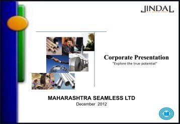 Corporate Presentation - Jindal Group of Companies