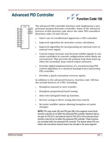 FC 156 - Advanced PID Controller - ABB SolutionsBank