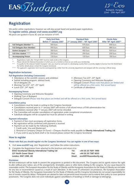 Scientific Programme