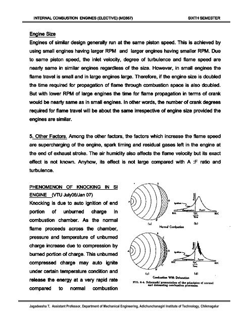 combustion process in si engines - National Institute of Technology