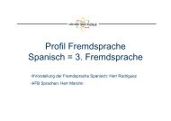 Profil Fremdsprache Spanisch = 3. Fremdsprache - Lise-Meitner ...