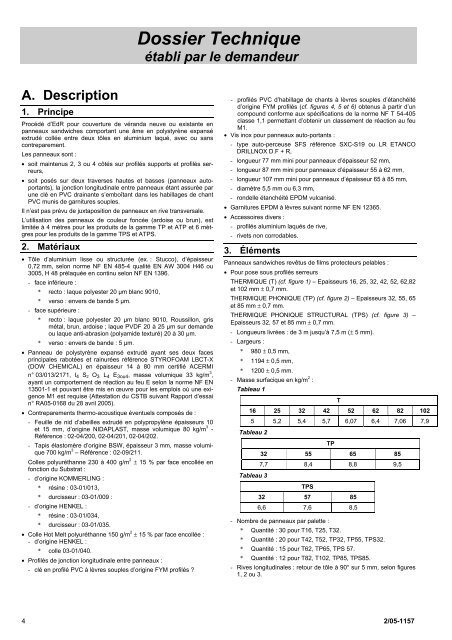 Avis Technique 2/05-1157 THERMOTOP – ACT - CSTB