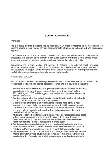 LA GIUNTA COMUNALE Premesso: che è il nuovo sistema di ...