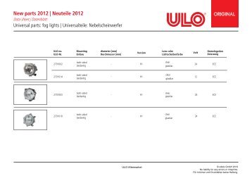 New parts 2012 - ULO de