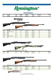 Preisliste Remington Pump - Gun Factory