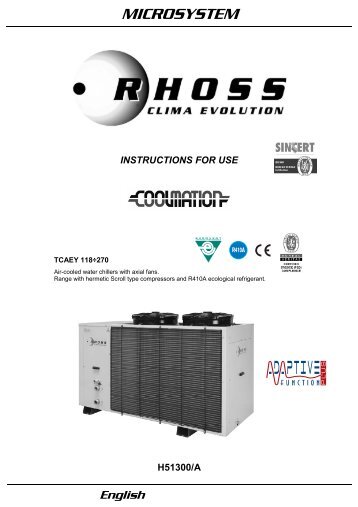 H51300-vA Manual TCAEY 118-270 - Rhoss