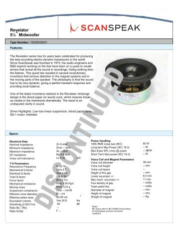 15S/8530K01 - Scan-Speak