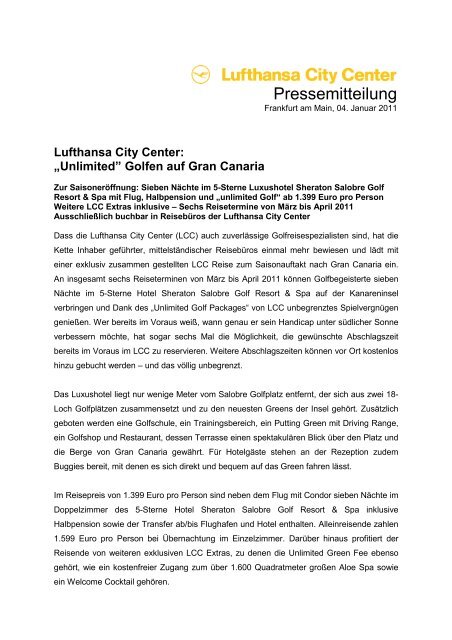 Lufthansa City Center - Counter.net