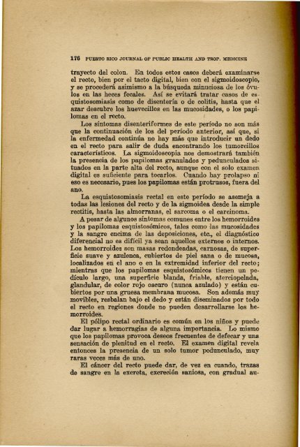 El Aspecto Clinico de la Esquistosomiasis de Manson