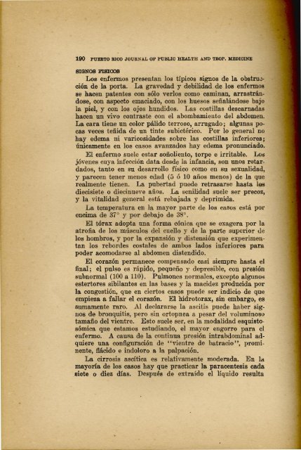 El Aspecto Clinico de la Esquistosomiasis de Manson