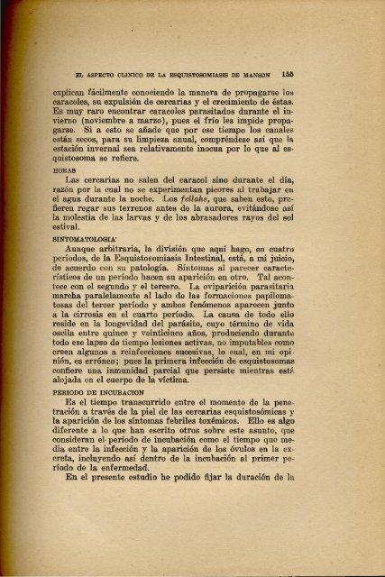 El Aspecto Clinico de la Esquistosomiasis de Manson