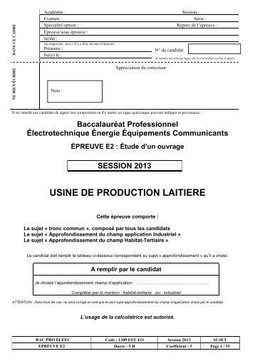 1826-sujet-epreuve-e2-bac-pro-eleec-septembre-2013