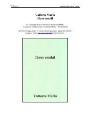 Valtorta MÃ¡ria: JÃ©zus csodÃ¡i - PÃ¡zmÃ¡ny PÃ©ter Elektronikus KÃ¶nyvtÃ¡r