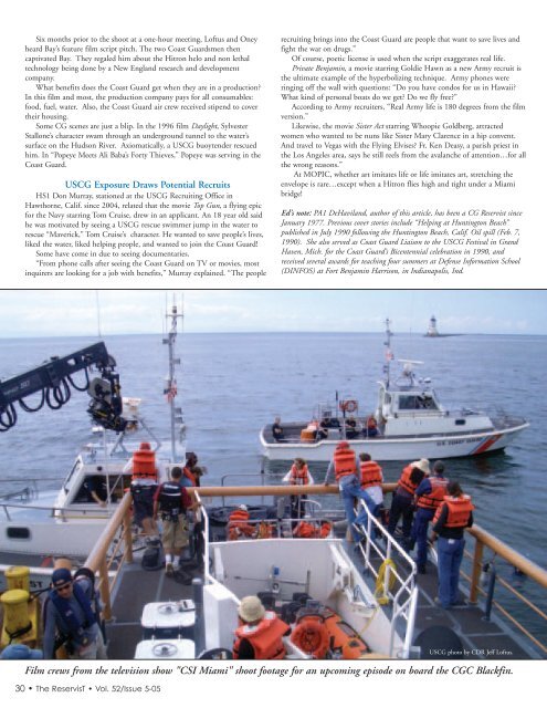 Vol. 52, Issue 05-2005 - U.S. Coast Guard