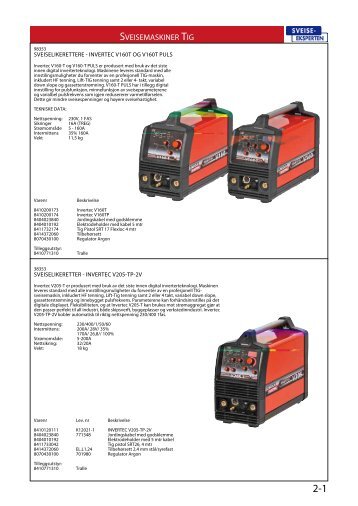 002 Sveisemaskiner Tig.pdf - Sveiseeksperten