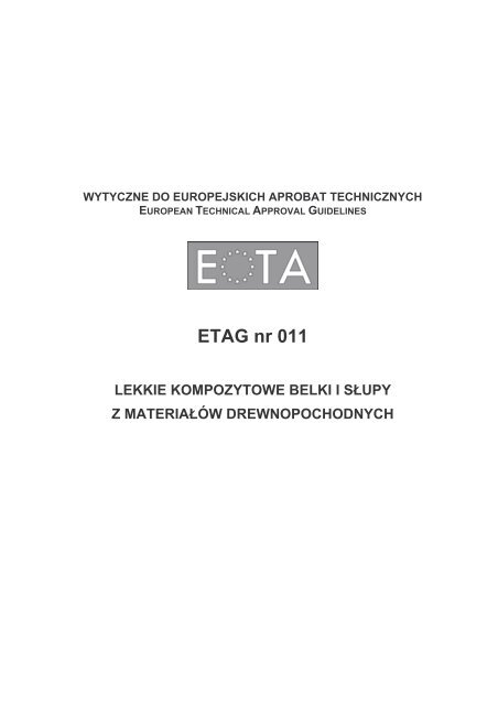 ETAG nr 011 - Dokumenty Unii Europejskiej - Instytut Techniki ...