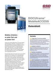 DOCUframe® MobileACCESS - GSD Software mbH